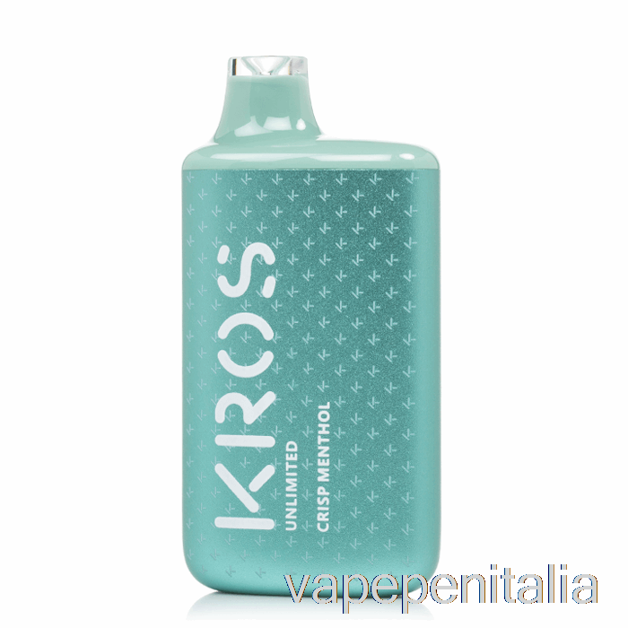 Scatola Vape Mod Kros Unlimited 6000 Mentolo Croccante Usa E Getta